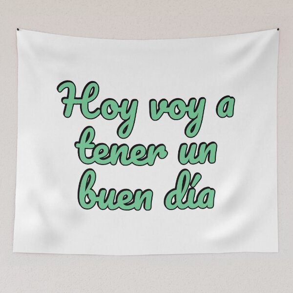 Item preview, Hoy Voy A Tener Un Buen Dia - Spanish motivational   designed and sold by Inspirationmotivation.