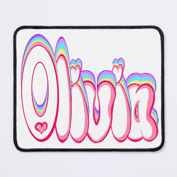 Item preview, Olivia popular girls first name in white and pastels Personalized personalised customised name gift for Olivia designed and sold by Artonmytee.