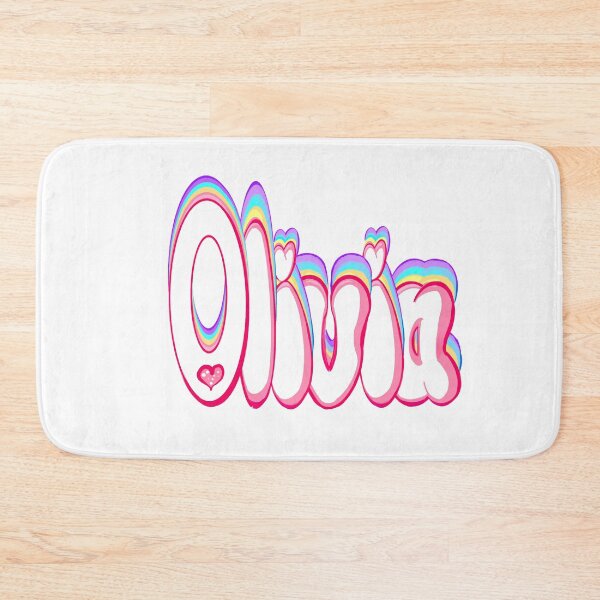 Item preview, Olivia popular girls first name in white and pastels  Personalized personalised customised name gift for Olivia designed and sold by Artonmytee.
