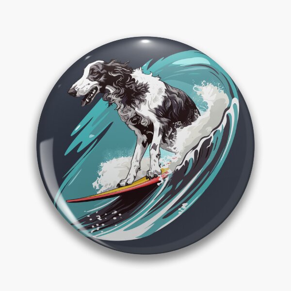 Item preview, Surfing Borzoi designed and sold by VelvetRoom.