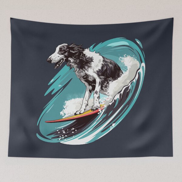 Item preview, Surfing Borzoi designed and sold by VelvetRoom.