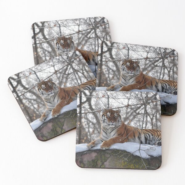 Item preview, Tiger Lounging In The Snow designed and sold by InspiredByAnsel.