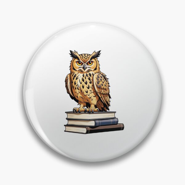 Item preview, Eurasian Eagle Owl And Books designed and sold by TheAnimalZ00.