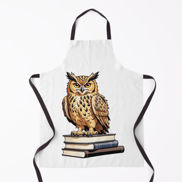 Item preview, Eurasian Eagle Owl And Books designed and sold by TheAnimalZ00.
