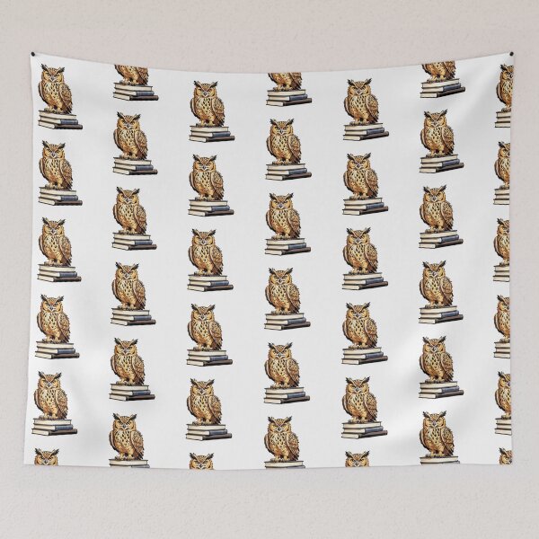 Item preview, Eurasian Eagle Owl And Books designed and sold by TheAnimalZ00.