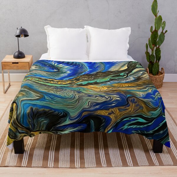 Item preview, Golden waves. designed and sold by FluidArtByLK.