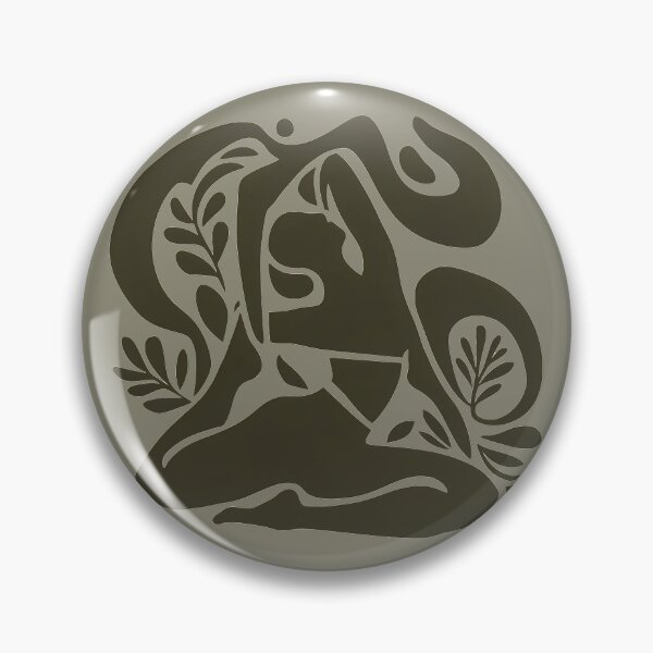 Item preview, Abstract Yoga Pose with Leaves designed and sold by RedTamah.