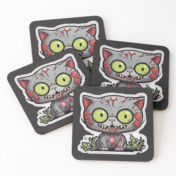 Item preview, “Zombie Cat with Eclectic Accessories” designed and sold by Thaivi Design.