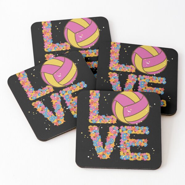 Item preview, I love Volleyball Floral designed and sold by Life Is Beautiful.