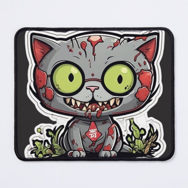 Item preview, “Zombie Cat with Eclectic Accessories” designed and sold by Thaivi Design.