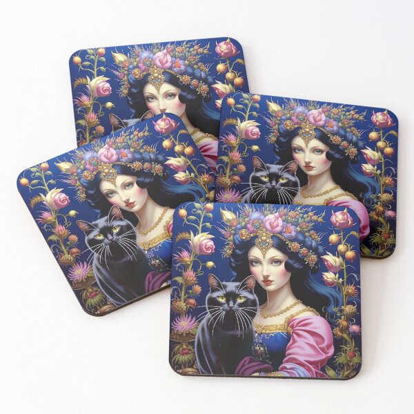Item preview, Beautiful girl with a cat. designed and sold by Natalia-Vlad.