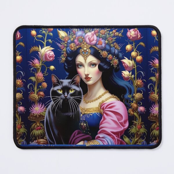 Item preview, Beautiful girl with a cat. designed and sold by Natalia-Vlad.
