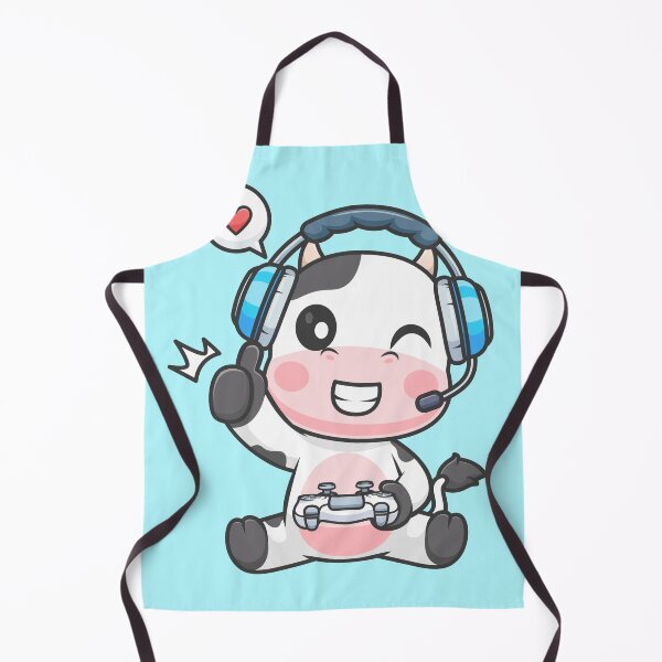 Item preview, Cute Cow Gaming Cartoon Vector Icon Illustration designed and sold by hjian8219.