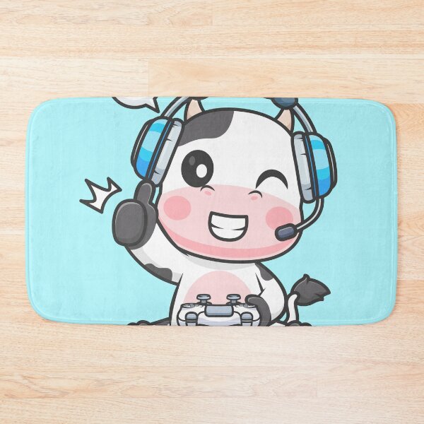 Item preview, Cute Cow Gaming Cartoon Vector Icon Illustration designed and sold by hjian8219.