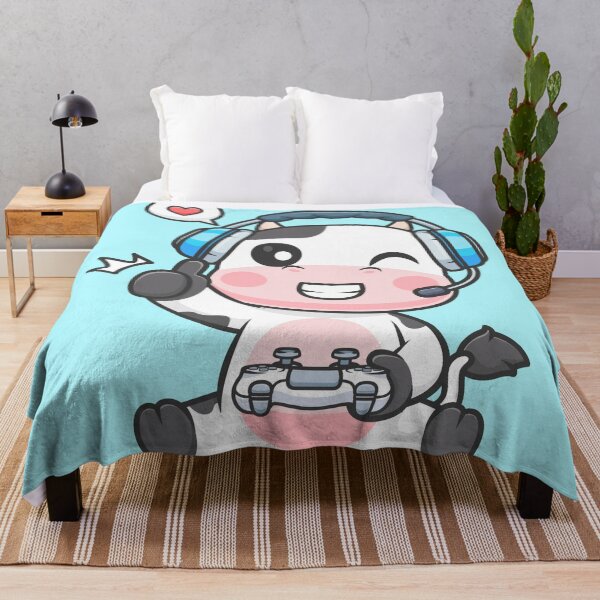 Item preview, Cute Cow Gaming Cartoon Vector Icon Illustration designed and sold by hjian8219.