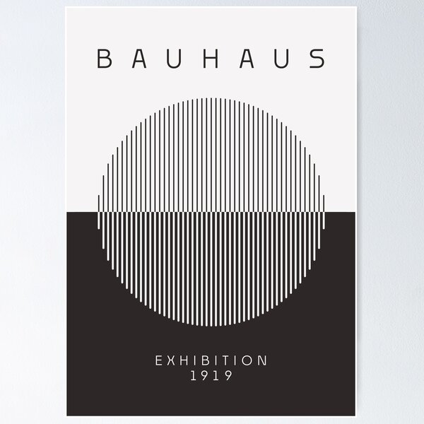 Item preview, Bauhaus Poster, Black Bauhuas Print designed and sold by mertcanduman.