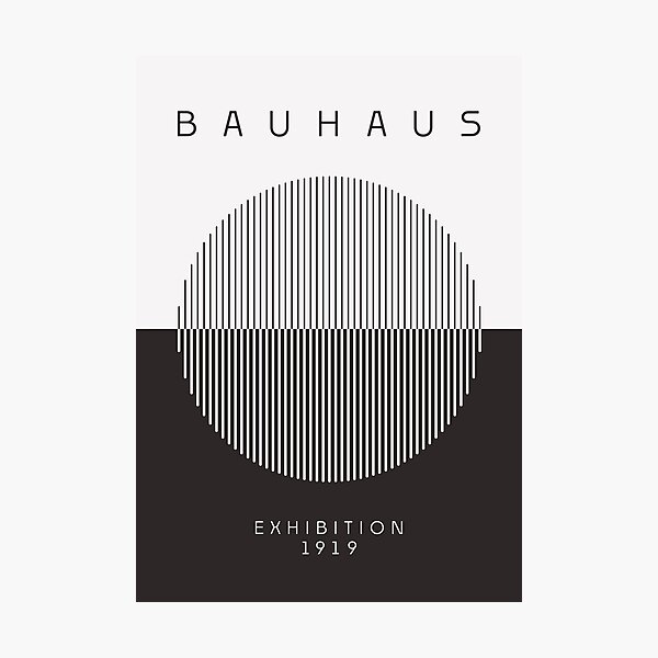 Item preview, Bauhaus Poster, Black Bauhuas Print designed and sold by mertcanduman.