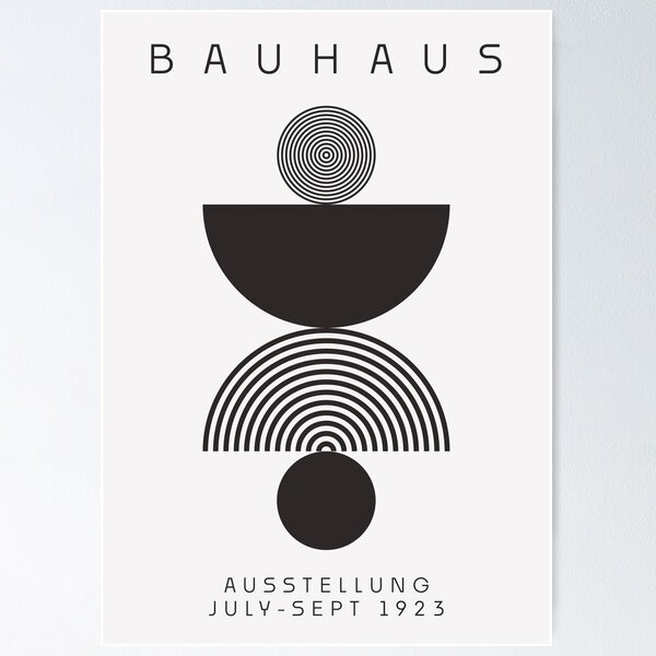 Item preview, Bauhaus Poster, Black Bauhuas Print designed and sold by mertcanduman.