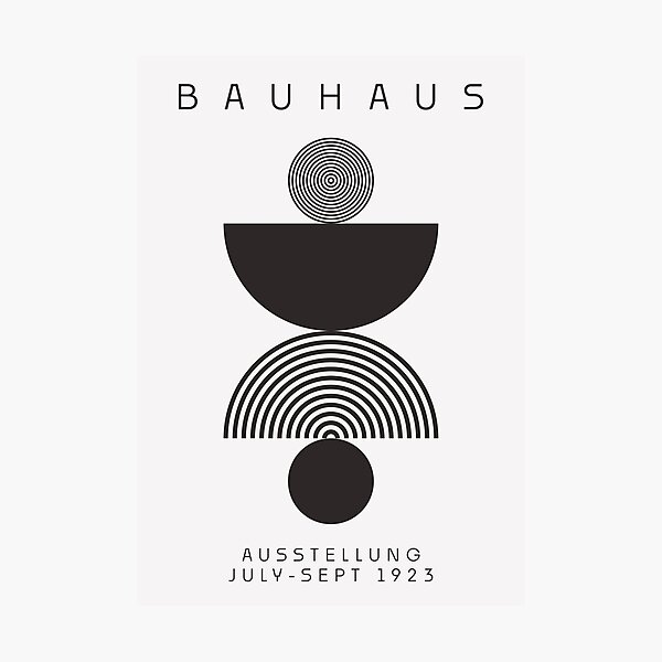 Item preview, Bauhaus Poster, Black Bauhuas Print designed and sold by mertcanduman.