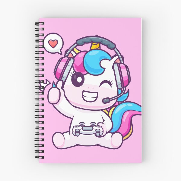 Item preview,  Cute Unicorn Gaming Cartoon Vector Icon Illustration designed and sold by hjian8219.