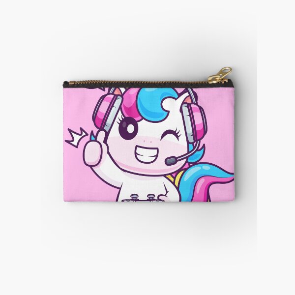 Item preview,  Cute Unicorn Gaming Cartoon Vector Icon Illustration designed and sold by hjian8219.