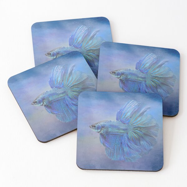Item preview, Stunning Blue Betta Fish designed and sold by Elisabeth Lucas.