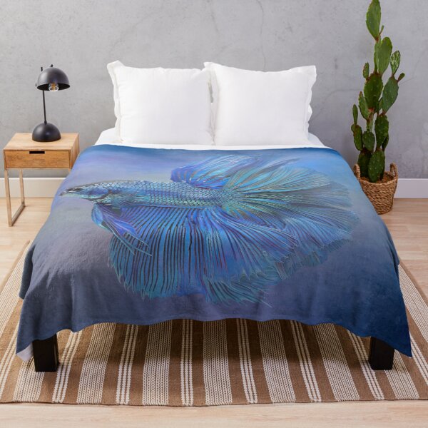 Item preview, Stunning Blue Betta Fish designed and sold by Elisabeth Lucas.