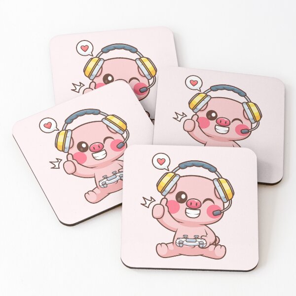 Item preview, Cute Pig Gaming Cartoon Vector Icon Illustration designed and sold by hjian8219.