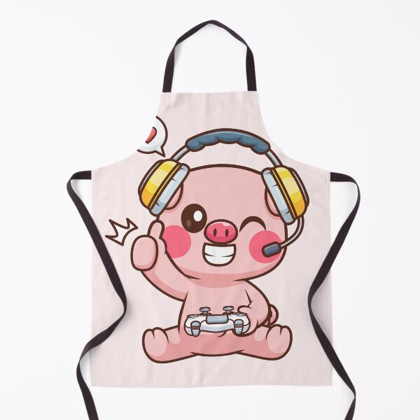 Item preview, Cute Pig Gaming Cartoon Vector Icon Illustration designed and sold by hjian8219.