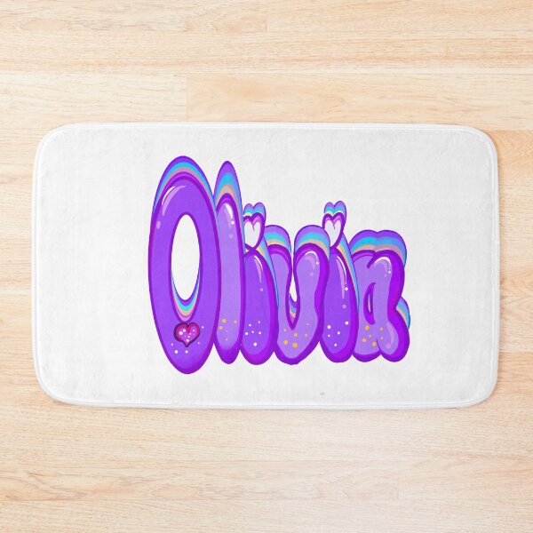 Item preview, Olivia popular girls first name in purple and pastels  Personalized personalised customised name gift for Olivia designed and sold by Artonmytee.