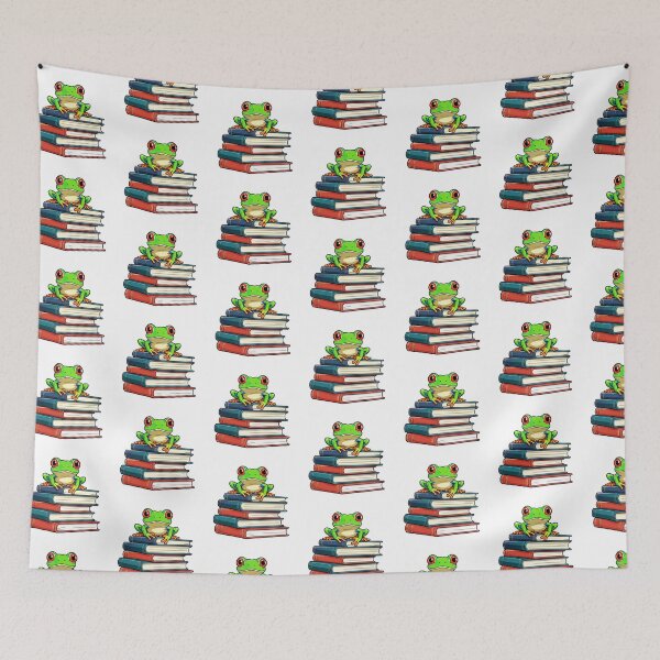 Item preview, Red Eyed Tree Frog And Books designed and sold by TheAnimalZ00.
