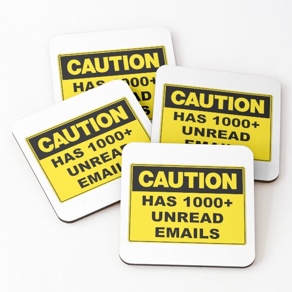 Item preview, Caution: Has 1000+ Unread Emails designed and sold by RuthandRose.