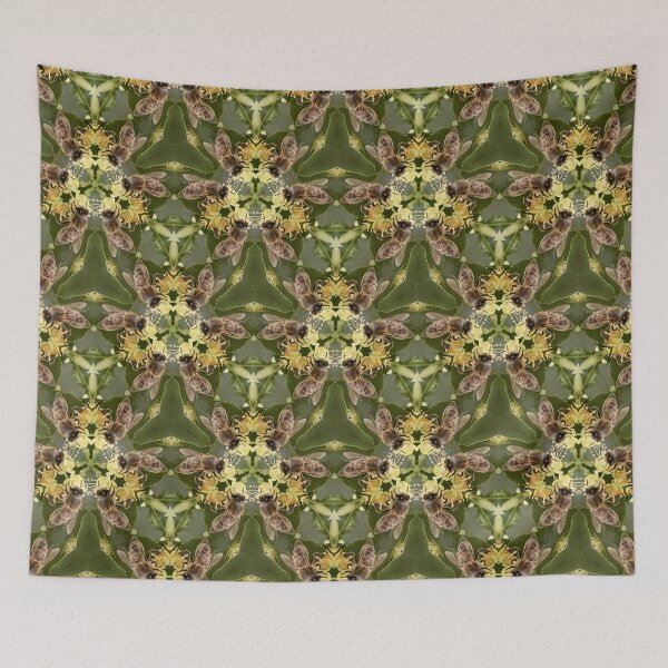 Item preview, Honeybee Seamless Pattern designed and sold by Betsy Phillips.