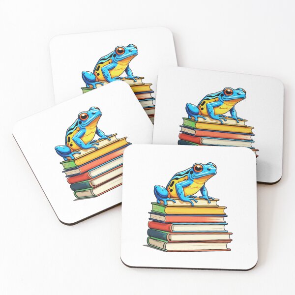 Item preview, Poison Dart Frog And Books designed and sold by TheAnimalZ00.