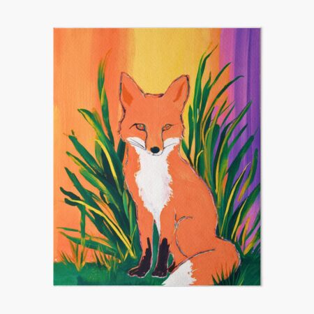 Item preview, Cute Fox. Adorable fox, watercolor fox, fox drawing, floral fox, fox image designed and sold by FoxVibes.