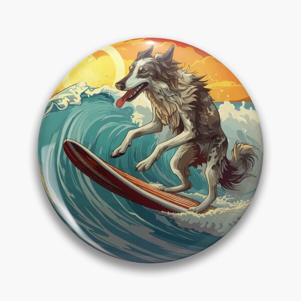 Item preview, Surfing Borzoi designed and sold by VelvetRoom.