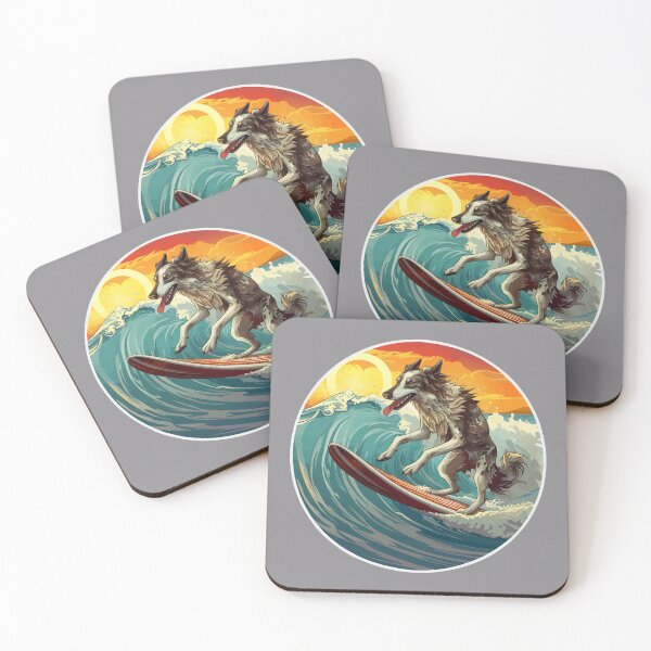 Item preview, Surfing Borzoi designed and sold by VelvetRoom.