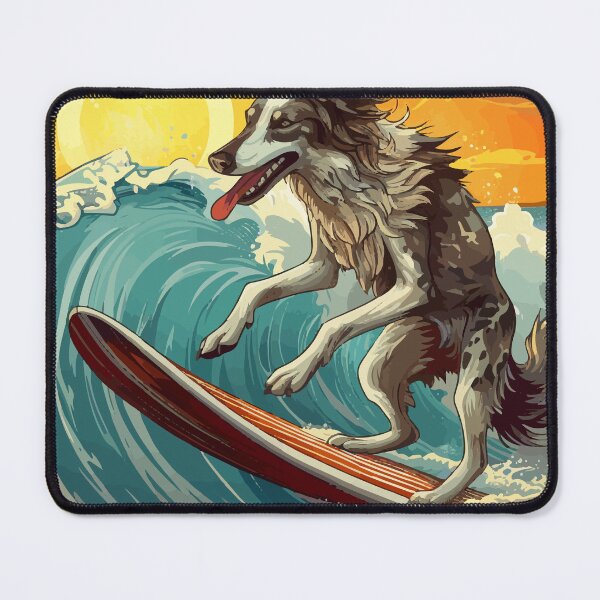 Item preview, Surfing Borzoi designed and sold by VelvetRoom.