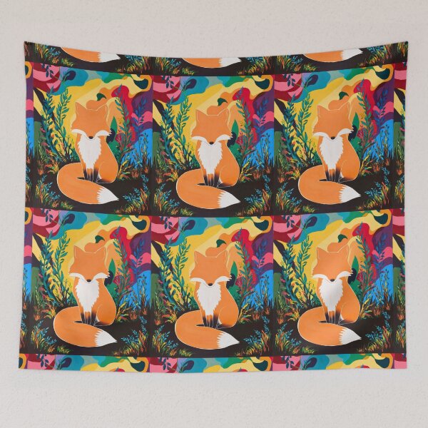 Artikelvorschau, Süßer Fuchs. Entzückender Fuchs, Aquarellfuchs, Fuchszeichnung, Blumenfuchs, Fuchsbild entworfen und verkauft von FoxVibes.