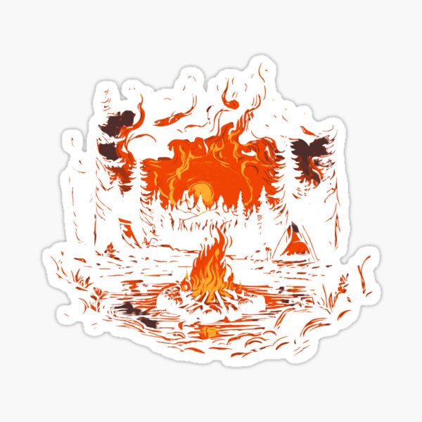 Item preview, Campfire on the Jungle designed and sold by DAVID-LOM.