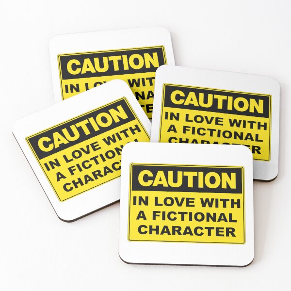 Item preview, Caution: In Love with a Fictional Character designed and sold by RuthandRose.