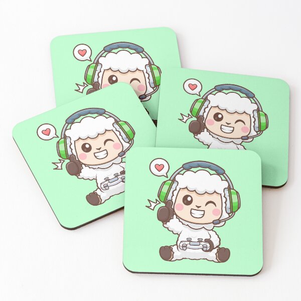 Item preview,  Cute Sheep Gaming Cartoon Vector Icon Illustration designed and sold by hjian8219.