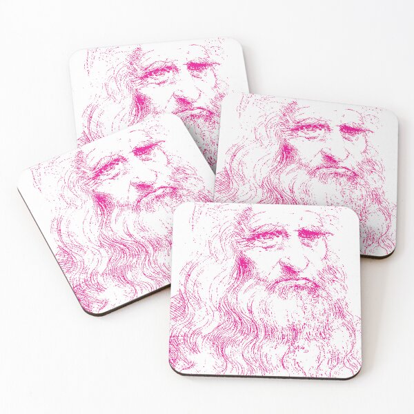 Item preview, Copy of Portrait of a Man in Red Chalk / Leonardo da Vinci Possible Self Portrait designed and sold by pelagio.