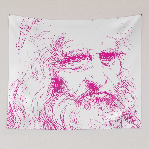 Item preview, Copy of Portrait of a Man in Red Chalk / Leonardo da Vinci Possible Self Portrait designed and sold by pelagio.