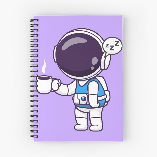 Item preview, Cute Astronaut Sleepy Holding Coffee Cartoon Vector Icon Illustration designed and sold by hjian8219.