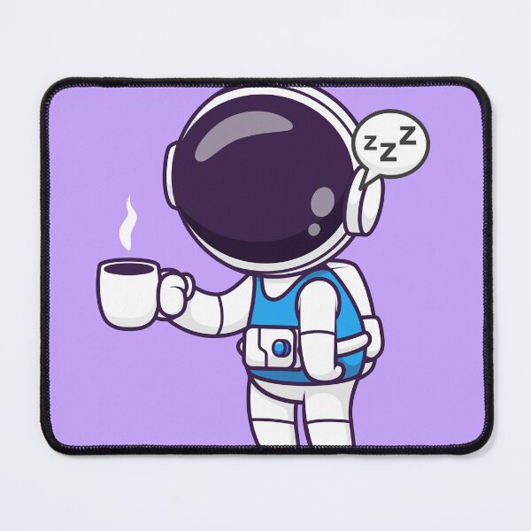 Item preview, Cute Astronaut Sleepy Holding Coffee Cartoon Vector Icon Illustration designed and sold by hjian8219.