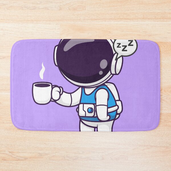 Item preview, Cute Astronaut Sleepy Holding Coffee Cartoon Vector Icon Illustration designed and sold by hjian8219.