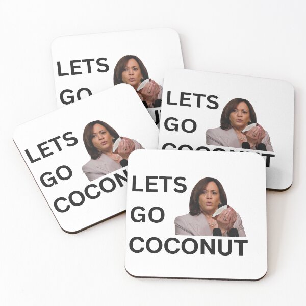 Item preview, Let’s go coconut Kamala Harris  designed and sold by queenlateisha.