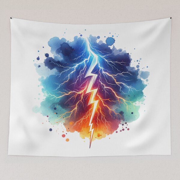 Item preview, Electrifying Lightning Bolt - Striking Energy Art designed and sold by JesNoh.