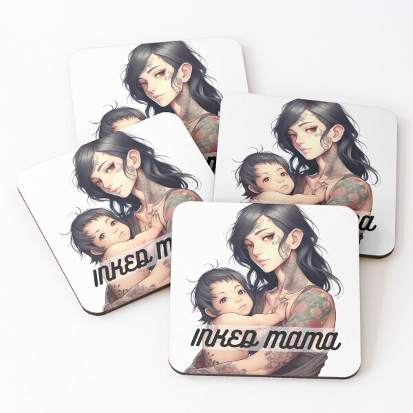 Item preview, Inked Mama with Baby  designed and sold by TeachersCubby.